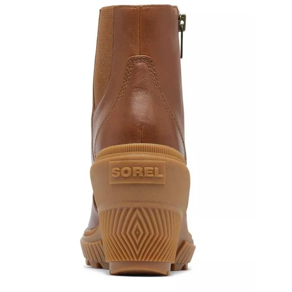 NWOB Sorel Brown‎ Ona Ave Zip Wedge Ankle Bootie